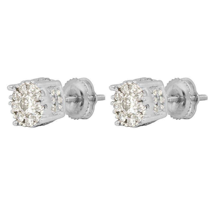 Trendy Fashion Lab Grown Diamond Earrings in 10K Gold Iced Out Style Jewelry for Streetwear Party Wear and Unisex Looks - Product Image 1