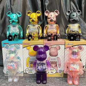 Bearbrick Bears Brick all'Ingrosso, 70cm 1000%, 28cm 400%, Giocattolo di Design, Orso Punk Placcato - Product Image 3