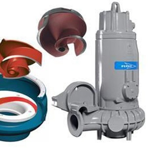 Bomba sumergible para aguas residuales FLYGT de hierro fundido eléctrica para uso municipal - Product Image 1