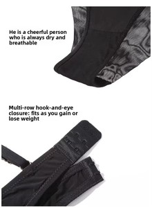 Sujetador de encaje sexy para <span class=keywords><strong>mujer</strong></span>, negro, transpirable, antideslizante, sin aros, con tirantes ajustables, copa 3/4, tejido, para pecho pequeño y fino, ideal para el verano y uso diario. - Product Image 4