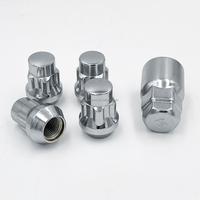 GW Nouveau Kit 4+1 Écrous de blocage de roue chromés M12*1.25 32mm Universels 30600 pour Rétrofit/Amélioration