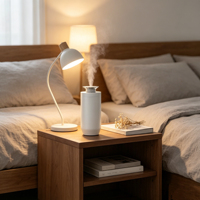 Diffuseur d'huiles essentielles portable intelligent en métal, alimenté par batterie, pour voiture et hôtel, avec fonction de brumisation et minuterie d'arrêt automatique, purificateur d'air pour voiture