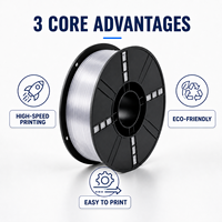 Filament PETG Becreative 1,75 mm, bobine de 1 kg, impression 3D, haute résistance, faible déformation 245-255, aucun enclos nécessaire