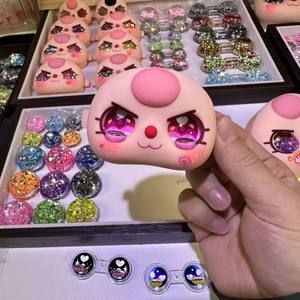 Accessoires pour bébé : visage avec larmes, coquille faciale avec sable mouvant, cheveux bleus, cheveux noirs, cheveux jaunes, cheveux violets, cheveux roses. - Product Image 4