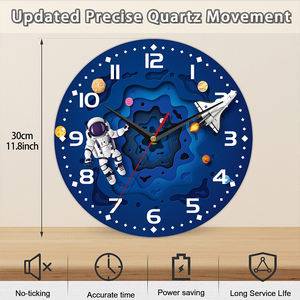 Horloge murale rustique vintage <span class=keywords><strong>Paris</strong></span> 1979 avec chiffres romains pour la décoration de la maison de campagne française, salon, chambre à coucher - Product Image 5