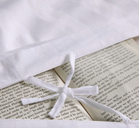 Parure de lit de luxe 100 % coton pour hôtel, drap-housse king size, ensemble de literie à rayures de 3 cm, ensemble de couette