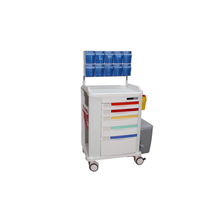 Chariot médical réglable en ABS pour usage médical, chariot d'urgence, chariot <span class=keywords><strong>de</strong></span> soins infirmiers, chariot <span class=keywords><strong>de</strong></span> <span class=keywords><strong>travail</strong></span> CE, prix abordable - Product Image 4