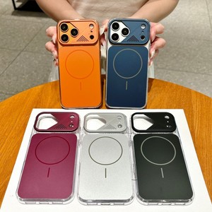 เคสโทรศัพท์มือถือแบบแม่เหล็กสีดั้งเดิมแบบด้าน สำหรับ iPhone 18 17 16 15 Pro Max พร้อมกรอบเลนส์กันกระแทก ฝาหลังแข็ง PC - Product Image 1