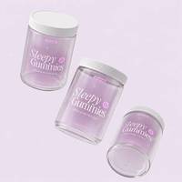 Bocaux en verre hermétiques de 2oz, 3oz, 4oz, 6oz, 8oz pour compléments alimentaires, emballage de bonbons gélifiés, bocaux en verre à large ouverture avec couvercles personnalisés
