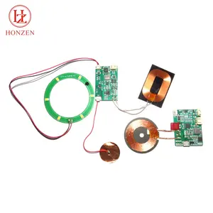 Hoge Kwaliteit Qi Draadloze Oplader Zender Ontvanger Pcba Printplaat 5W 10W 15W Qi Draadloze Oplader Module