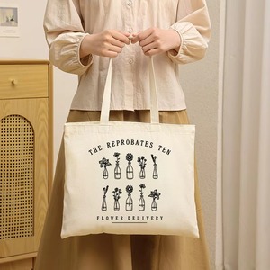 The Reprobates Ten Flower Delivery - Bolsa de lona con estampado de arte floral vintage, bolso de hombro para compras diarias y regalos - Product Image 4
