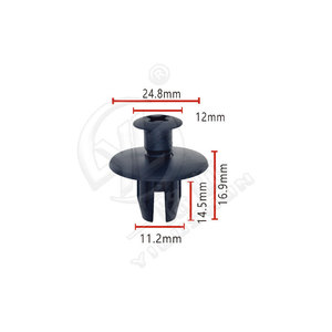 Clips de Plástico Negros B163 para Parachoques de Coche, Fijaciones para Reparación de Automóviles Ford - Product Image 4
