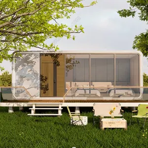 Chinese Luxury modern modular prefabricated tiny mobile homes prefab houses with modern design cheap price