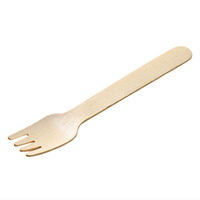 Ensemble de couverts jetables portables en bois de bouleau léger pour le voyage, la randonnée, le camping et les repas en plein air