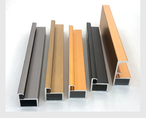 Profilés de cadre en alliage d'aluminium de haute qualité Factory - Direct Tailles personnalisées <span class=keywords><strong>pour</strong></span> les armoires en verre dans les salons - Product Image 4