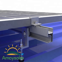 Support de fixation solaire Amoy pour toit avec garantie de 10 ans, résistant aux vents de 60 m/s et aux charges de neige de 1,4 KN/m² pour panneaux solaires