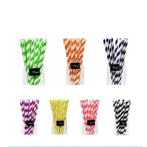 Colorful ecological smoothie biodegradable paper straws drinking Drinking paper straws eco friendly