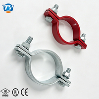 Collier de serrage pour tuyau UTT60 de 1/2 pouce DN15 à 8 pouces DN200 en acier au carbone galvanisé pour système de protection incendie