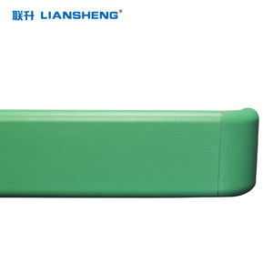 ราวจับอลูมิเนียมแบบโค้งพร้อมฝาครอบ PVC แข็งแบบด้าน ขนาด 140 มม. ราวจับติดผนังสำหรับโรงพยาบาล ป้องกันการกระแทก - Product Image 6