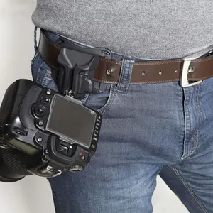 2020 Hot Sale Camera Waist Belt Buckle Holster Quick Strap Hanger Mount for Canon DSLR SLR Cameras Hanging Accessory