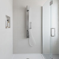 Nouveautés Vente de gros Panneaux muraux imperméables pour salle de bain en acier inoxydable