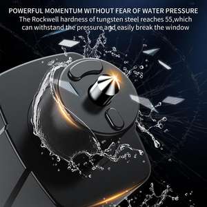 Marteau de sécurité automobile, brise-vitre d'urgence, coupe-ceinture de sécurité, dispositif d'évasion, porte-clés, outil de sauvetage - Product Image 3