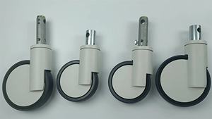 6 Inch Central <strong>Locking</strong> Adjustable Plastic Medical <strong>Casters</strong> for Hospital Bed Swivel <strong>Wheels</strong> with High Load Capacity - Product Image 5