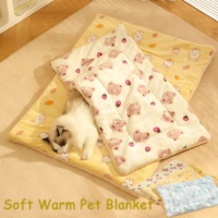 Coussin de couchage pour chien et chat, best-seller, luxe, nouveau, utilisable toute l'année, couverture pour animaux de compagnie, polaire doux, durable, respirant