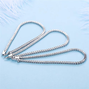 Bracelet de tennis pour femmes, en or véritable, diamant naturel, oem, bijoux tendance, 18k, 2022 - Product Image 2