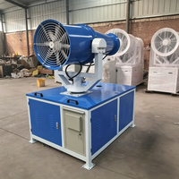 350 °   Cañón de Niebla Giratorio Automático / Pulverizador de Agua, Equipo Industrial de Control de Polvo para Minería, Construcción y Canteras