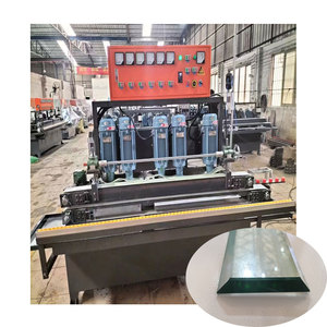 Coupe et meulage de <span class=keywords><strong>plaque</strong></span> de roche à bas prix Machine à 45 degrés Machine à rectifier les miroirs à quatre moteurs Machine à bords biseautés - Product Image 1