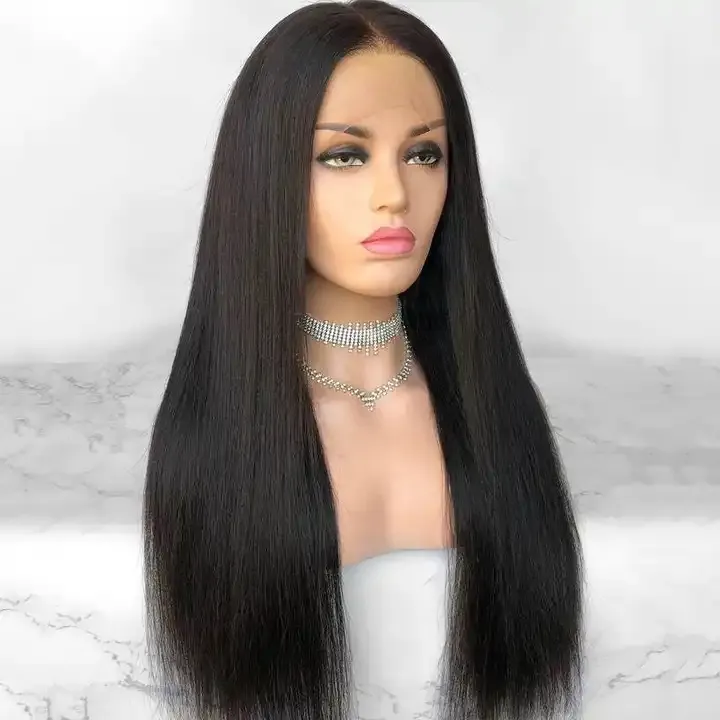 Wholesale Straight Raw Brazilian Human Hair Hd Full Lace Front Wig Cheap Natural Human Hair Extension Lace Frontal Wig Vendors