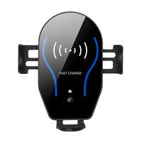 Support de voiture sans fil à fermeture automatique 2026 avec chargeur 10W, sortie 7W QC3.0 & PD, entrée 5V/2A/1A, 2mm-5mm