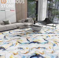 Moderno de lujo 600x600mm brillante mármol esmaltado porcelana antibacteriano ACCENTS azulejos Interior habitación ladrillo refractario pared piso