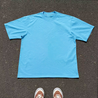 T-shirt personnalisé coupe ample et épaisse, col rond, impression DTG, t-shirt graphique court et ample