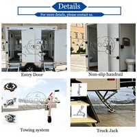 Promotion : Remorque WC Mobile 2 Postes à Essieu Unique avec Lavabo et Miroir pour Événements Extérieurs et Chantiers