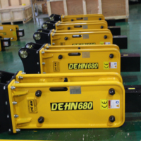 Mini pelle hydraulique, brise-roche hydraulique, marteau de démolition pour chargeuse-pelleteuse JCB 3CX