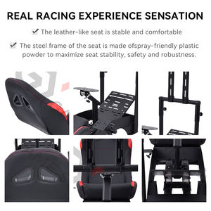 GY046-2 सिम रेस ड्राइविंग सिम्युलेटर सीट कार रेसिंग गेम प्ले सीट रेसिंग सिम्युलेटर कॉकपिट - Product Image 4