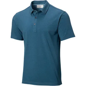 Polo en coton pour hommes avec logo personnalisé, design en maille respirante, à la mode, été