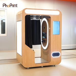 Machine Photobooth en Bois Réglable en Hauteur, avec Paiement Sans Espèces et à la Tirage, pour Centres Commerciaux - Product Image 5