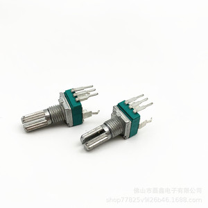 Potentiomètre simple à puce de carbone à ressorts coudés 097 B10K 50K 100K pour usage rotatif - Product Image 3