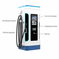 Nouvelle station de recharge commerciale NECS DC 120 kW à double borne, point de recharge urbain CCS2 RFID