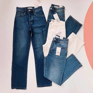 Jeans <span class=keywords><strong>Classici</strong></span> a Gamba Dritta per <span class=keywords><strong>Donna</strong></span>, <span class=keywords><strong>Pantaloni</strong></span> Casual Multicolore a Vita Alta, Comodi <span class=keywords><strong>Pantaloni</strong></span> per Uso Quotidiano - Product Image 2