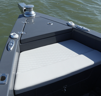 Bateau de pêche et de tourisme en fibre de verre d'occasion Galaxy 23FT gris