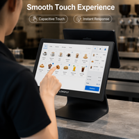 Terminal de point de vente tout-en-un Longfly S3 15,6 pouces avec écran tactile capacitif Android OS, Wi-Fi 6 et Bluetooth 5.2