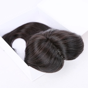 Piezas de Repuesto de cabello liso para mujer, cutícula alineada, virgen europea, pelo humano - Product Image 2