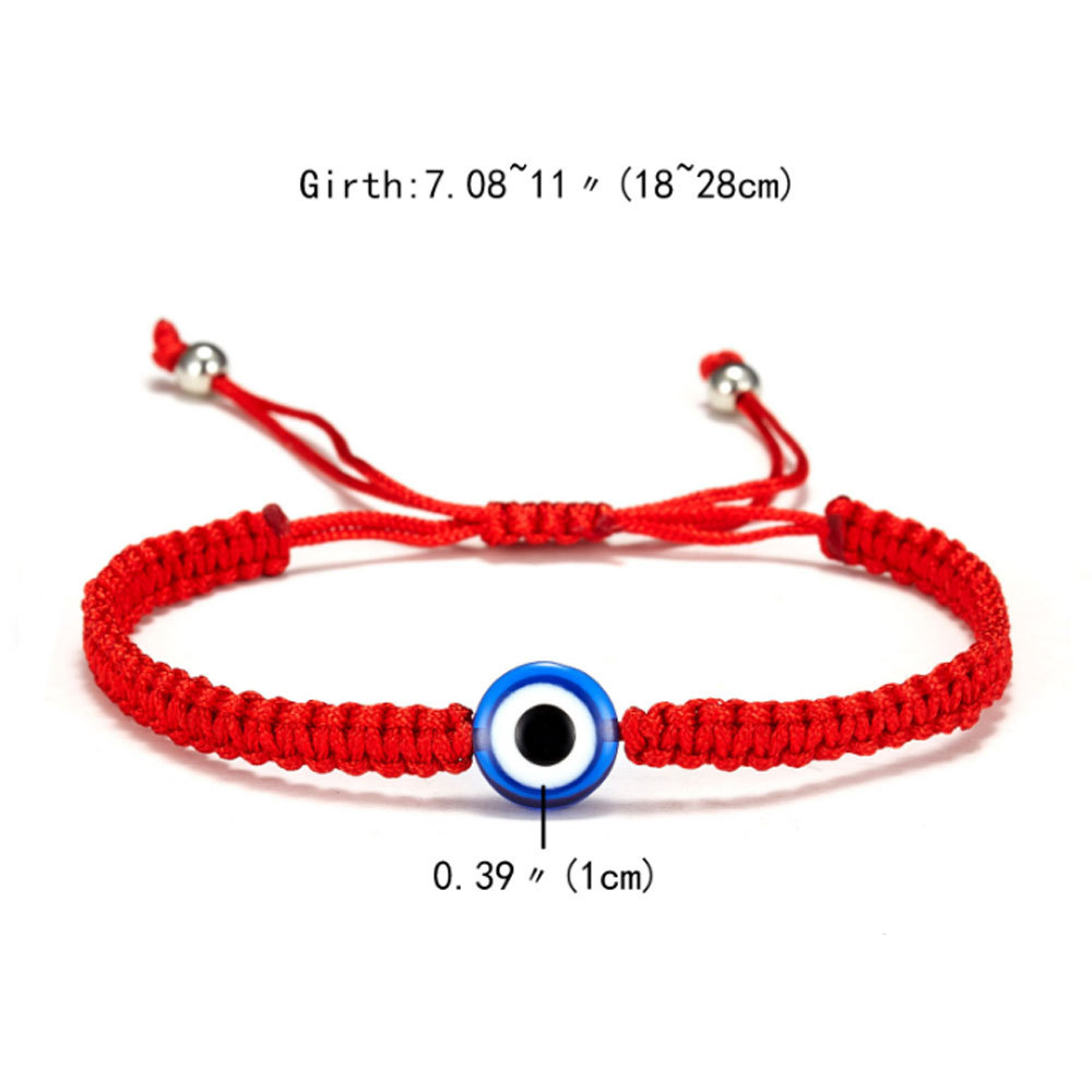2 Pack Purple Hamsa Hand Red String Bracelets - Evil Eye Protection, Luck & Spiritual Success Charm