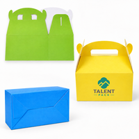 Boîtes à dragées pliables pour décorations de fête, boîtes cadeaux en papier avec poignées pour gâteaux, bonbons et friandises de Noël