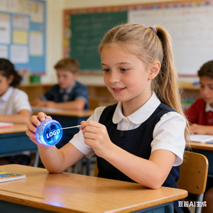 Yoyo en gros : Jouets colorés et compacts pour enfants, balles lumineuses en plastique à motifs de dessins animés, idéales pour la publicité - Product Image 2
