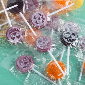 Haolaiwu Piruletas de caramelo duro con forma de calabaza de Halloween en bolsa, venta al por mayor a granel - Product Image 4